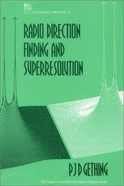 Cover of: Radio Direction Finding and Superresolution (Ieee Electromagnetic Waves Series)