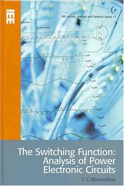 The Switching Function (Circuits, Devices and Systems) (Circuits, Devices and Systems) by Christos Marouchos