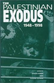 Cover of: The Palestinian Exodus, 1948-1998