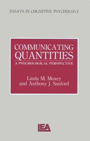 Cover of: Communicating Quantities: A Psychological Perspective (Essays in Cognitive Psychology)