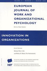 Cover of: Innovation In Organizations by Michael West