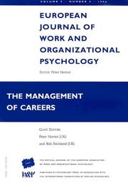 Cover of: The Management Of Careers by Rob Stickland