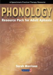 Cover of: Phonology Resource Pack for Adult Aphasia