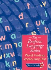Cover of: Word Finding Vocabulary Test (Renfrew)