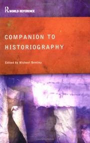 Cover of: Companion to Historiography by M. Bentley