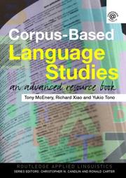 Cover of: Corpus-Based Language Studies by Anthony McEnery