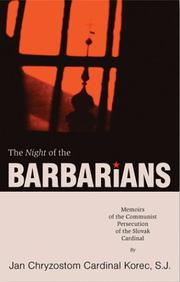 Cover of: The Night of the Barbarians by Jan Ch Korec