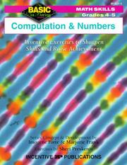 Cover of: Computation and Numbers by Imogene Forte, Marjorie Frank, Sheri Preskenis