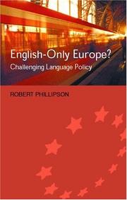 Cover of: English-Only Europe? by Robert Phillipson