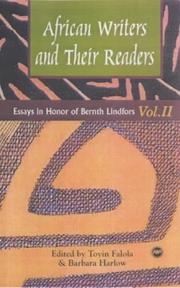 Cover of: African Writers and Their Readers: Essays in Honor of Bernth Lindfors (Classic Authors and Texts on Africa)