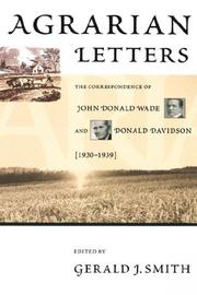 AGRARIAN LETTERS by Gerald Smith