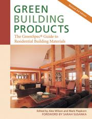 Cover of Green Building Products