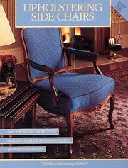 Cover of: Upholstering Side Chairs