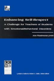 Cover of: Enhancing Self-Respect: A Challenge for Teachers of Students With Emotional Behavioral Disorders (Successful Interventions for the 21st Century)