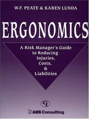 Cover of: Ergonomics by 