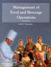 Cover of: Management of Food and Beverage Operations by Jack D. Ninemeier