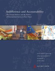 Cover of: Indifference and Accountability by David Cohen