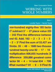 Cover of: Working With Whole Numbers (Basic Computation)