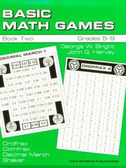 Cover of: Basic Math Games by George Bright, John Harvey