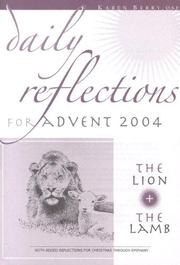 Cover of: Daily Reflections For Advent 2004 by Karen Berry, David L. Zink