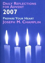 Cover of: Daily Reflections for Advent 2007: Prepare Your Heart