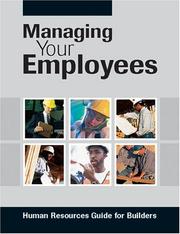 Cover of: Managing Your Employees by National Association of Home Builders