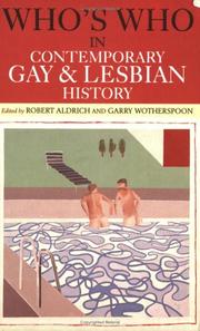 Cover of: Who's Who in Contemporary Gay and Lesbian History: From World War II to the Present Day (Who'swho)