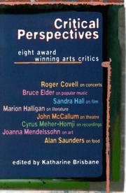 Cover of: Critical Perspectives by Katharine Brisbane
