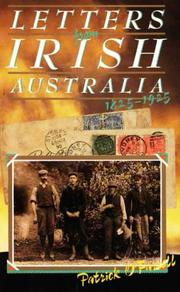 Cover of: Letters from Irish Australia by Patrick O'Farrell