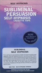 Cover of: Self Hypnosis by Barrie L. Konicov