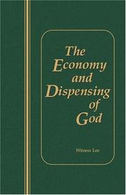 Cover of: The Economy and Dispensing of God