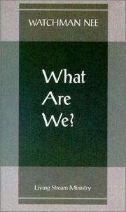 Cover of: What Are We?