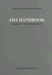 Cover of: Ada Handbook: Statutes, Regulations and Related Materials