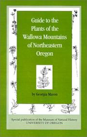 Cover of: Guide to the Plants of the Wallowa Mountains of Eastern Oregon