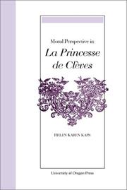 Cover of: Moral Perspective in LA Princesse De Cleves