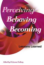 Cover of: Perceiving, Behaving, Becoming: Lessons Learned