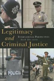Cover of: Legitimacy and Criminal Justice by Tom R. Tyler
