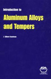 Cover of: Introduction to Aluminum Alloys and Tempers by J. Gilbert Kaufman