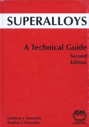 Cover of: Superalloys by Matthew J. Donachie