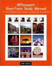 Cover of: Iiepassport: Short-Term Study Abroad : The Most Complete Guide to Summer and Short-Term Study Abroad (Short Term Study Abroad)