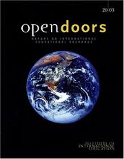 Cover of: Open Doors 2003: Report on International Educational Exchange (Open Doors//Institute of International Education)