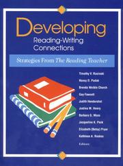Cover of: Developing Reading-Writing Connections: Strategies from the Reading Teacher