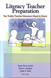 Cover of: Literary Teacher Preparation by Susan Davis Lenski, Dana L. Grisham, Linda S. Wold