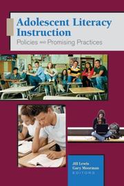 Cover of: Adolescent Literacy Instruction: Policies and Promising Practices