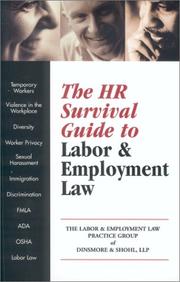 Cover of: The Hr Survival Guide to Labor & Employment Law