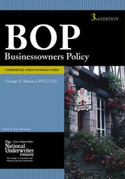 Cover of: Businessowners Coverage Guide