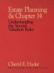 Cover of: Estate Planning & Chapter 14 | Cheryl E. Hader