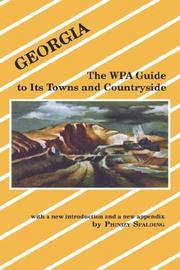 Cover of: Georgia: The WPA Guide to Its Towns and Countryside