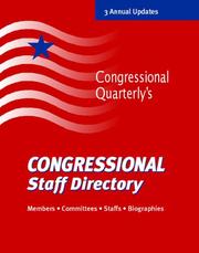 Cover of: Congressional Staff Directory by 