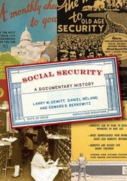 Cover of: Social Security: A Documentary History